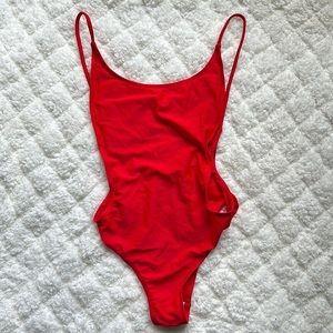 Sunny Co. Red One Piece Swimsuit